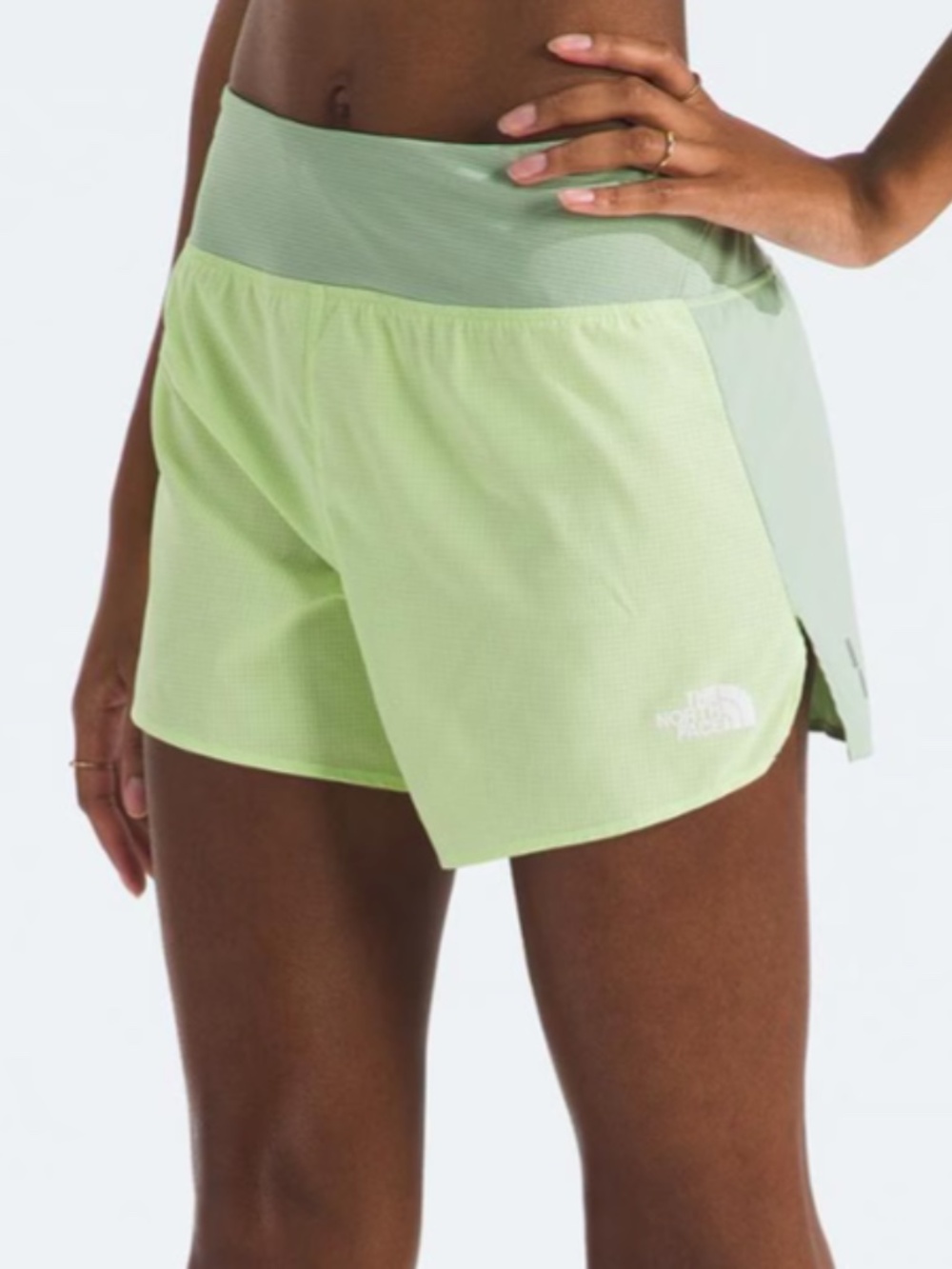 The North Face Women's Athletic Shorts in BLUE- size Small